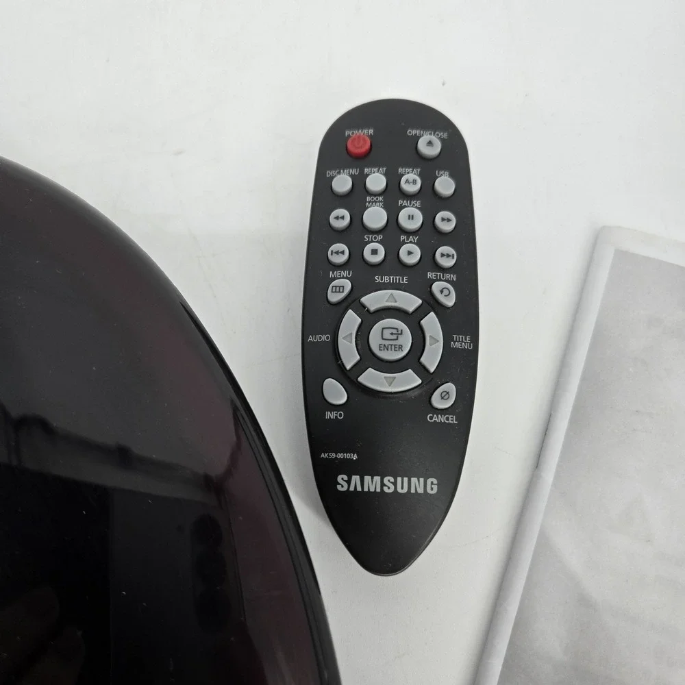 Samsung DVD-H1080R DVD Player HDMI USB With Remote Manual Tested Powers Opens